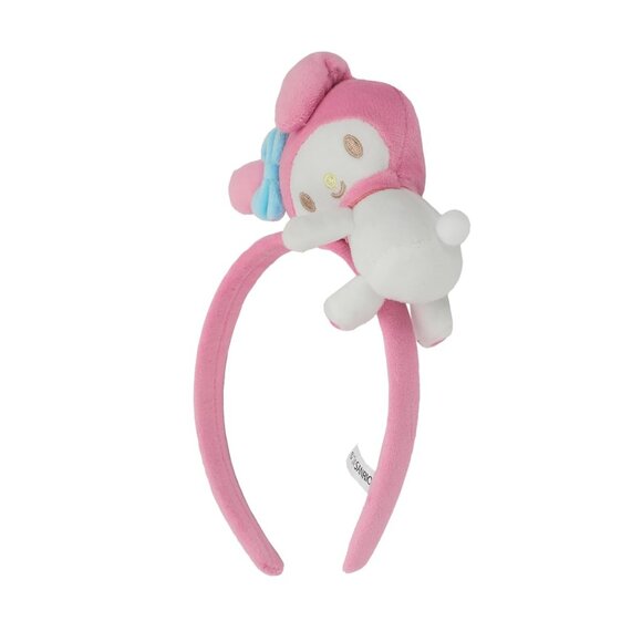 Pink Headband with Plush Character & Charm Fun Accessory for Adults - Picture 3 of 5
